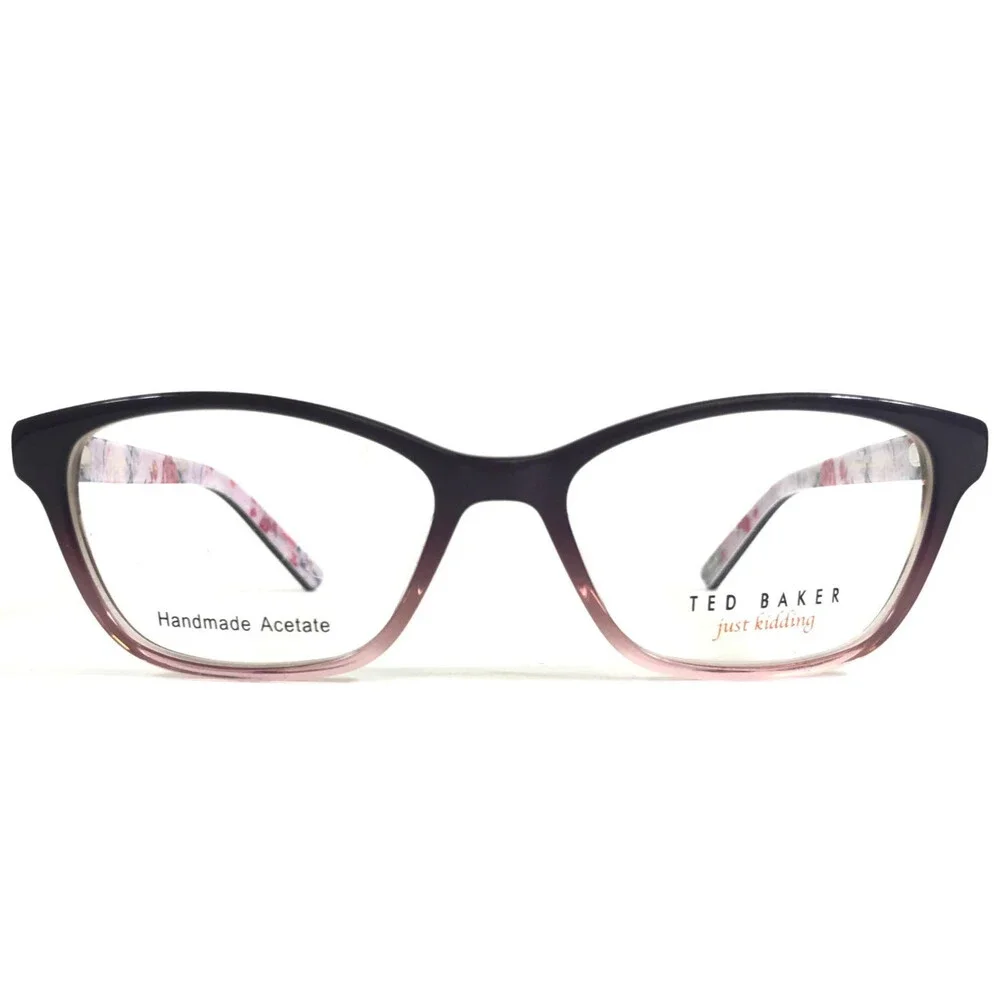 Ted Baker Eyeglasses Frames B966 PUR Purple Gradient Cat Eye Full Rim 49-15-135
